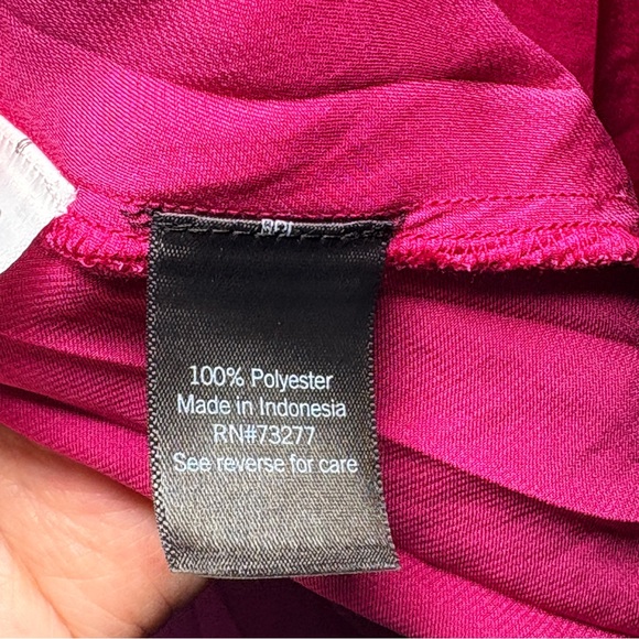 Women’s Fuchsia Long Sleeve Mini Dress Fall Winter Holiday Party XXL - Picture 6 of 8